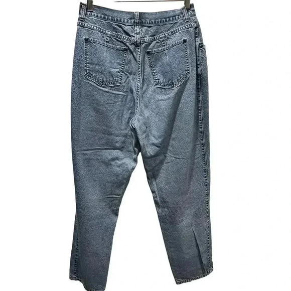 Carole Little‎ Sport Vintage 100% Cotton Pleated High Waist Denim Jeans 14 - Picture 2 of 5